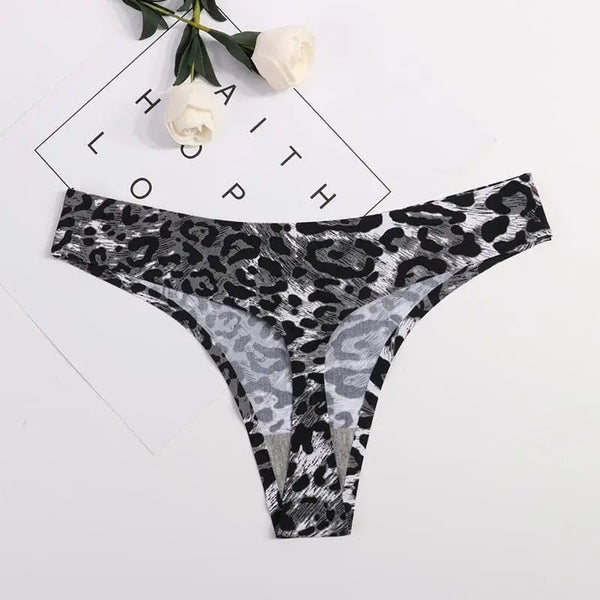 String glamour léopard gris